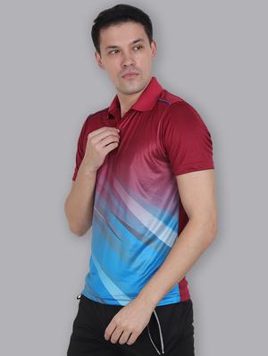 maroon printed t-shirt - 16532718 - Standard Image - 2