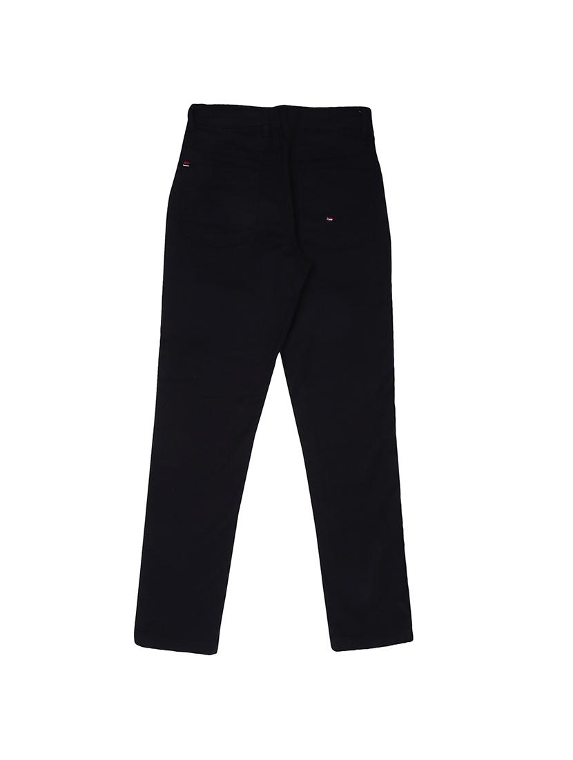 black cotton blend casual trouser - 16533299 - Zoom Image - 2