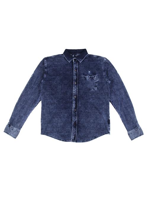 blue cotton shirt - 16533525 - Standard Image - 1