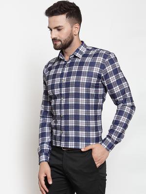 blue checkered casual shirt - 16533677 - Standard Image - 2