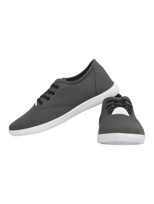 kzaara grey canvas lace up sneakers - 16533731 - Standard Image - 2