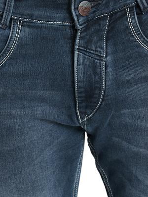 blue cotton blend washed jeans - 16533994 - Standard Image - 5