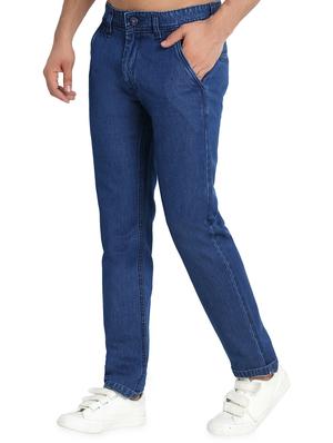 blue solid plain jeans - 16534007 - Standard Image - 2