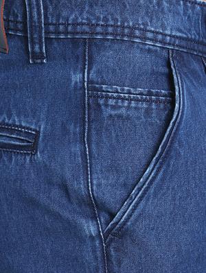 blue solid plain jeans - 16534007 - Standard Image - 5