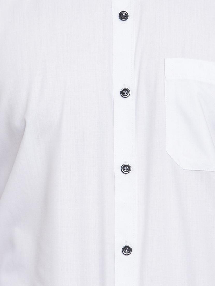 white solid casual shirt - 16534062 - Zoom Image - 5