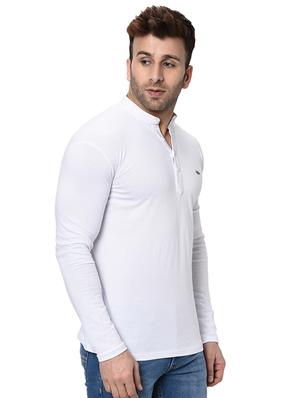 white solid t-shirt - 16534091 - Standard Image - 2