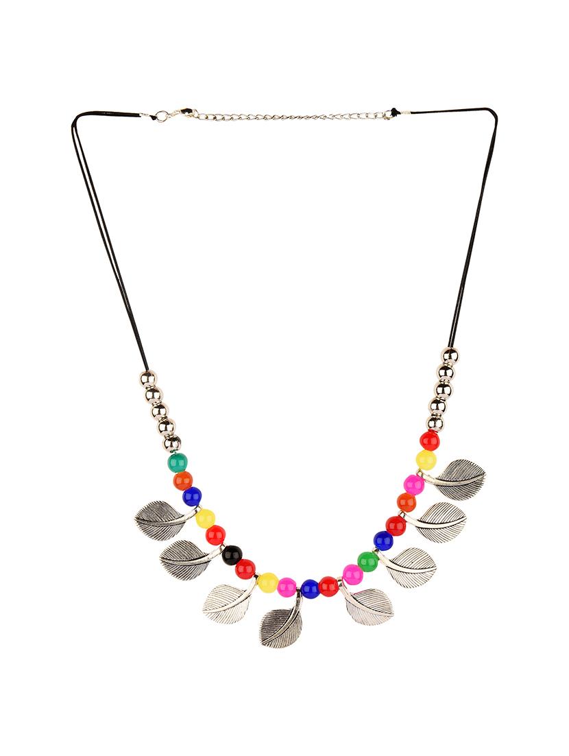 multi colored metal chain necklace - 16534613 - Zoom Image - 2