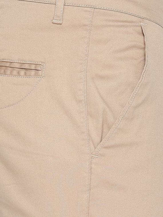 beige solid chinos - 16534737 - Zoom Image - 5