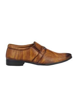 shoe island tan leatherette slip ons - 16534829 - Standard Image - 2
