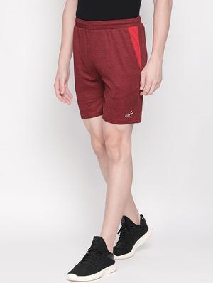 maroon solid shorts - 16534883 - Standard Image - 2
