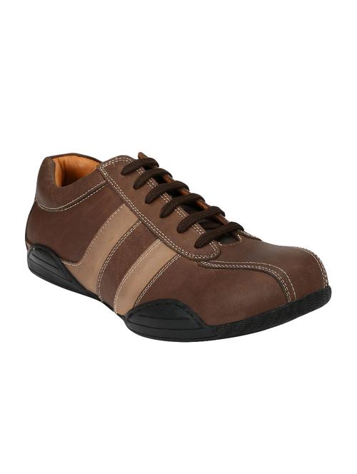 missali shoes brown leather lace up shoes - 16535729 - Standard Image - 1