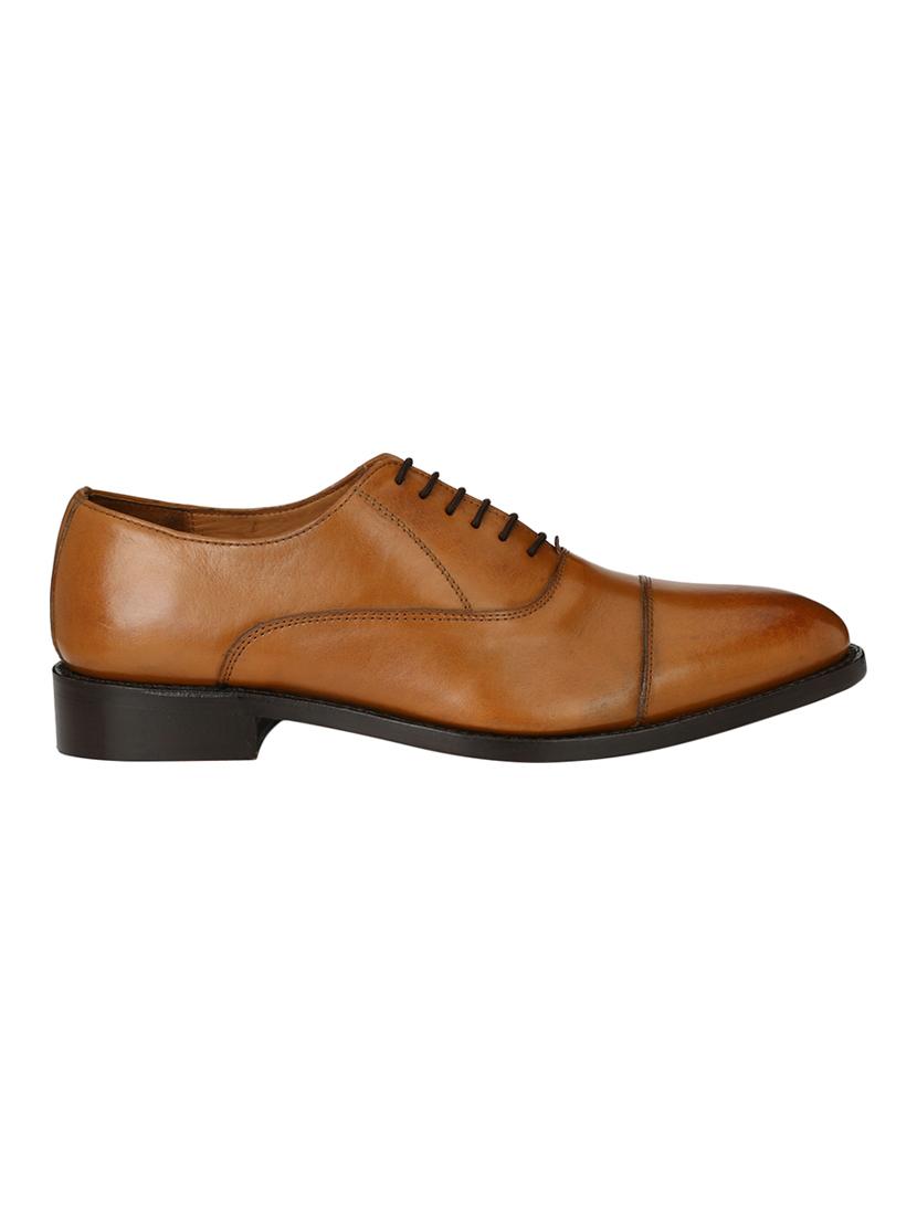 missali shoes tan leather lace-up oxfords - 16535732 - Zoom Image - 2