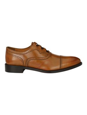 missali shoes tan leather lace-up oxfords - 16535740 - Standard Image - 2