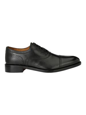 missali shoes black leather lace-up oxfords - 16535741 - Standard Image - 2