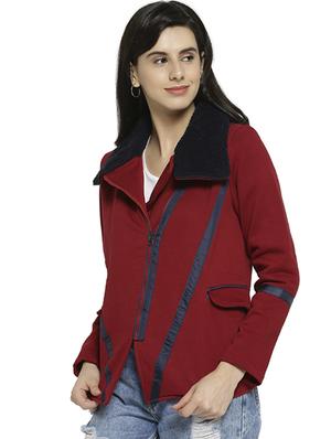 fur detail zipper windcheater jacket - 16535965 - Standard Image - 2