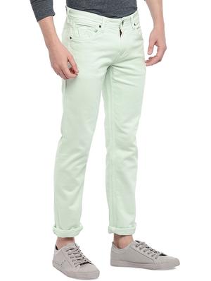 green plain denim jeans - 16536198 - Standard Image - 2