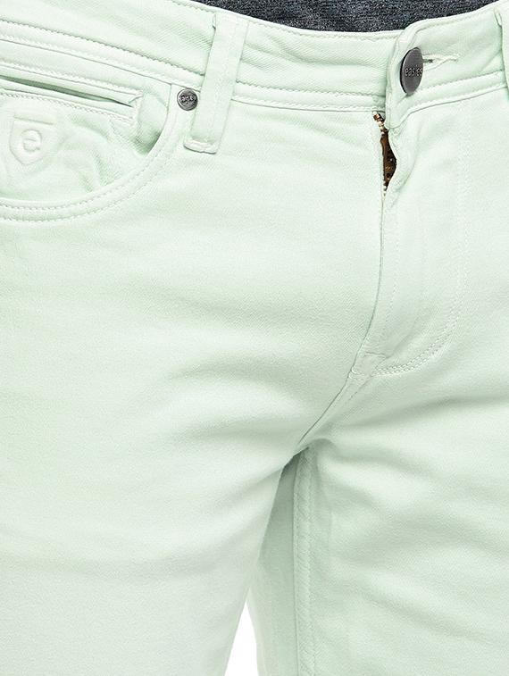 green plain denim jeans - 16536198 - Zoom Image - 5