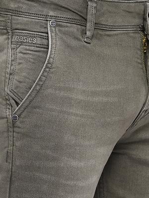 olive green light washed denim jeans - 16536209 - Standard Image - 5