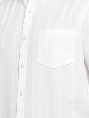 white checkered casual shirt - 16536248 - Standard Image - 5