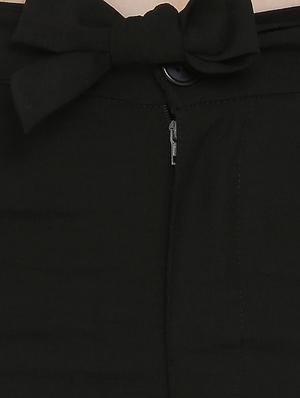 tie up waist solid wide leg trouser - 16536412 - Standard Image - 5