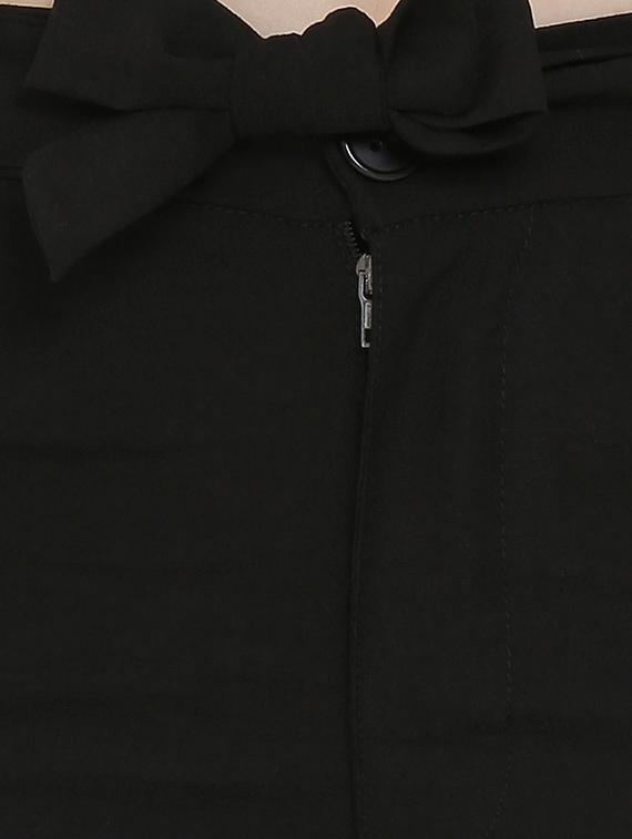 tie up waist solid wide leg trouser - 16536412 - Zoom Image - 5