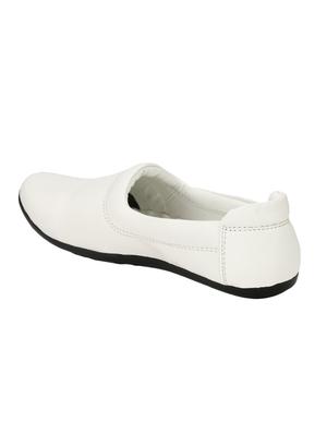 biggie white leatherette slipons - 16537332 - Standard Image - 2