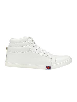 biggie white leatherette lace up sneakers - 16537336 - Standard Image - 2