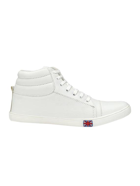 biggie white leatherette lace up sneakers - 16537336 - Zoom Image - 2