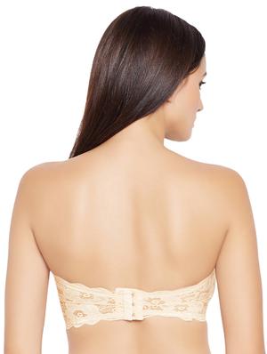 floral laced tube bra - 16537787 - Standard Image - 2