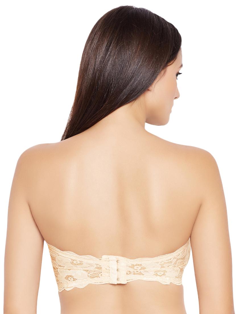 floral laced tube bra - 16537787 - Zoom Image - 2