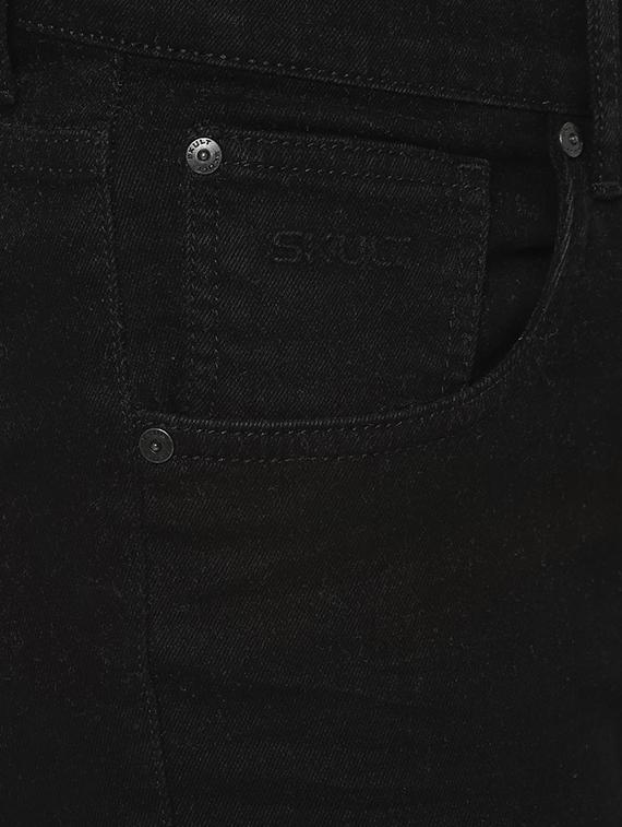 black solid plain jeans - 16537881 - Zoom Image - 5
