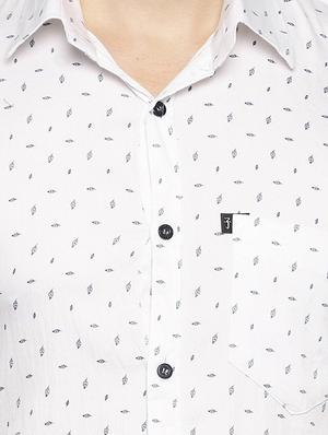 white printed casual shirt - 16538270 - Standard Image - 5