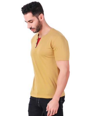 beige cut & sew t-shirt - 16538443 - Standard Image - 2