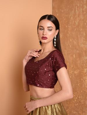 mirror embroidered blouse - 16539113 - Standard Image - 2