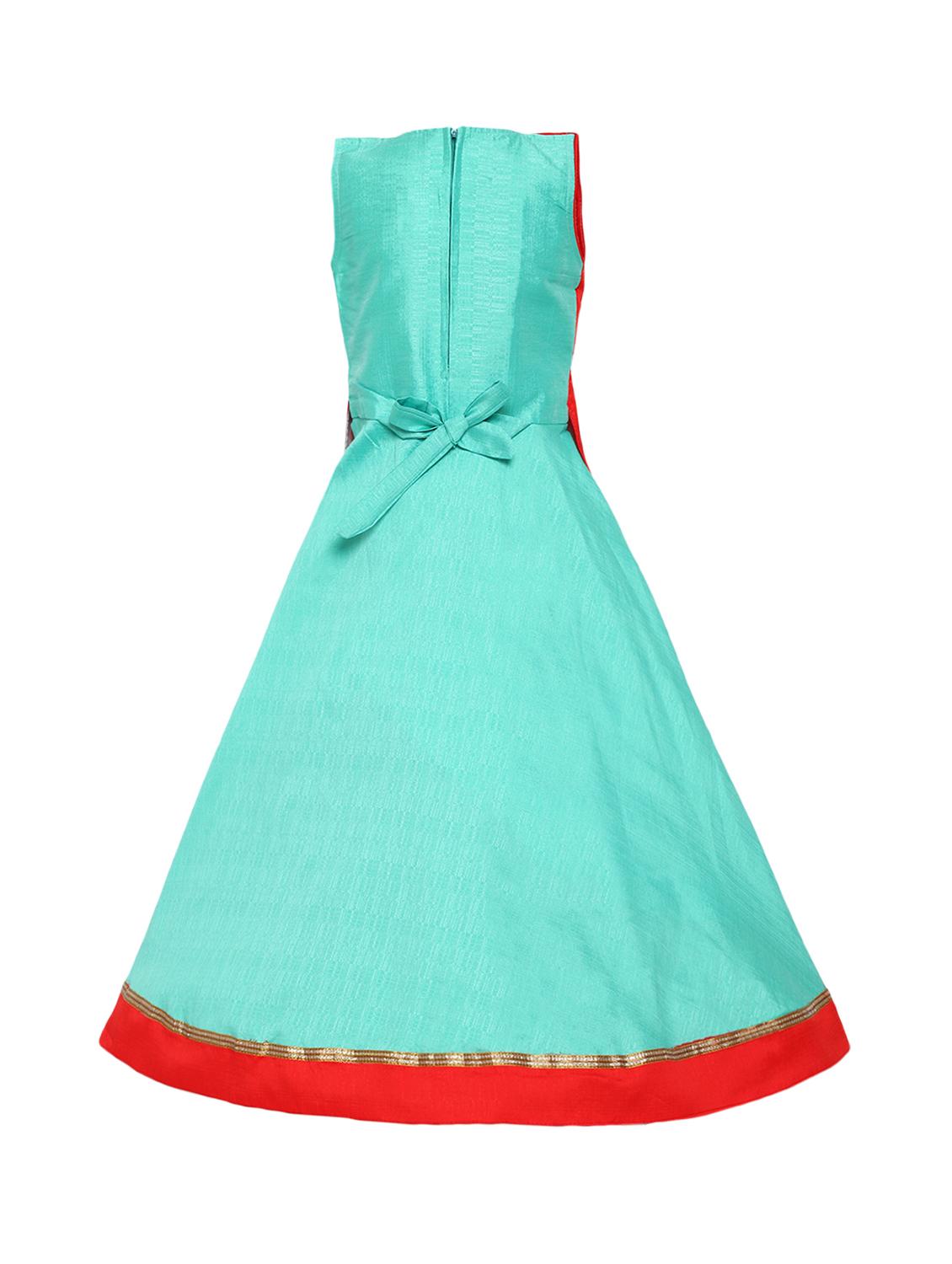 red silk blend frock - 16539125 - Zoom Image - 2
