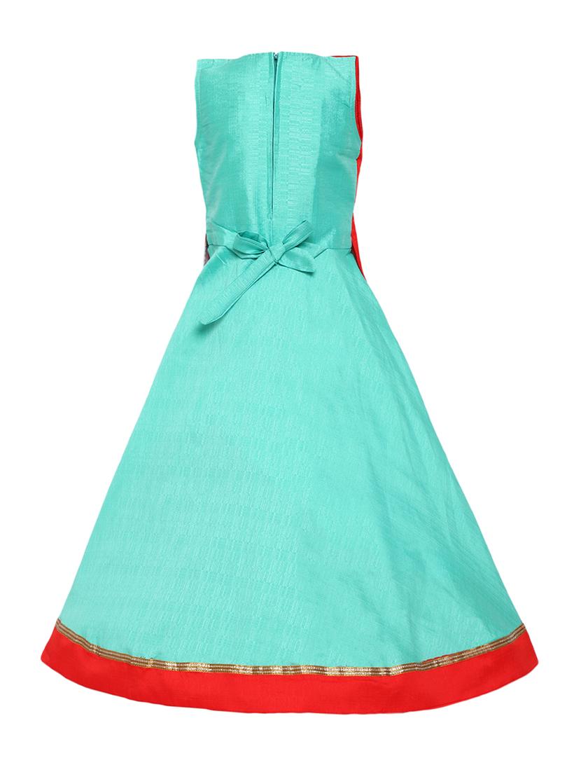 red silk blend frock - 16539153 - Zoom Image - 2
