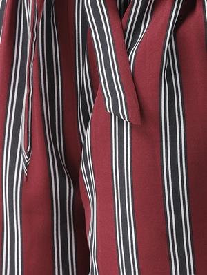 tie up waist striped shorts - 16540370 - Standard Image - 5