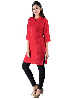 solid straight kurta - 16541866 - Standard Image - 2