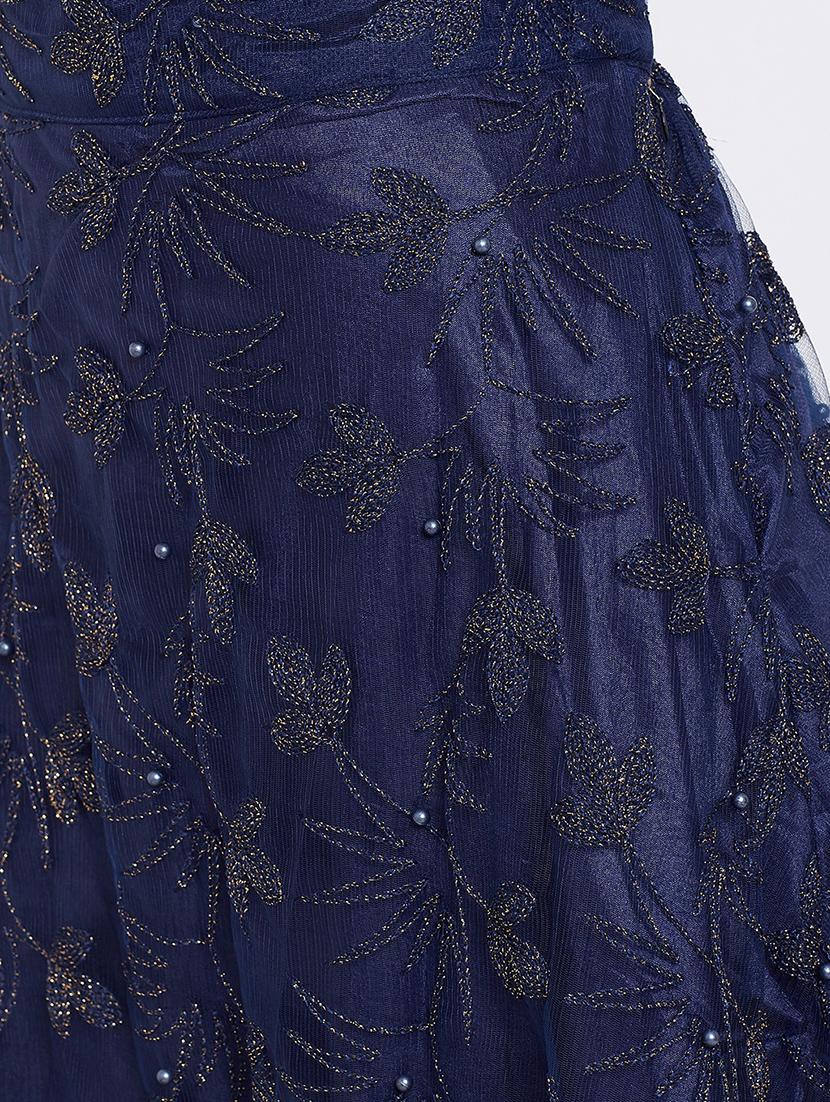 embroidered a-line lehenga - 16542136 - Zoom Image - 5