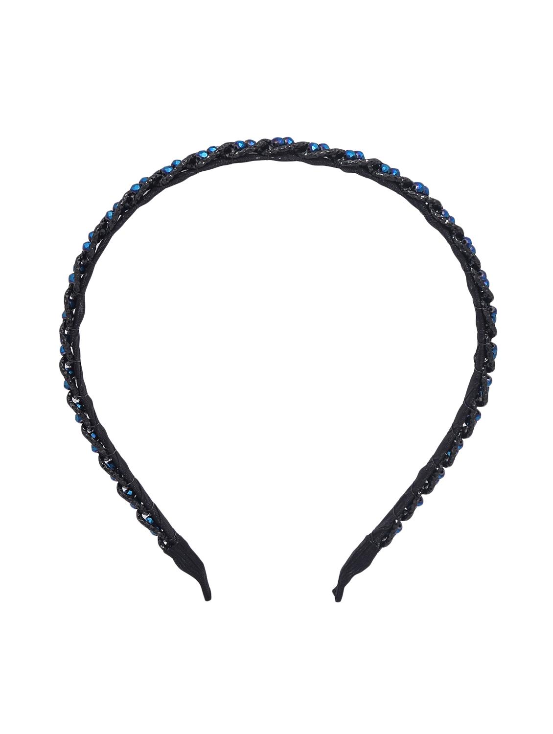 jewelz black metal hairband with multi blue plastic crystals - 16542636 - Zoom Image - 2