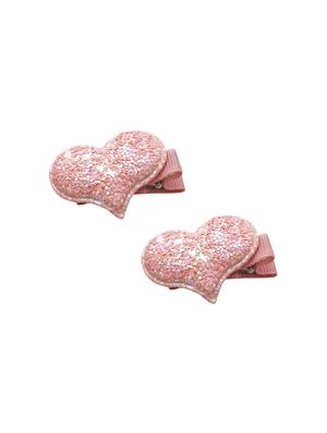 jewelz pair of pink heart shaped clips for your little ones - 16542677 - Standard Image - 2