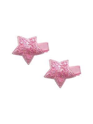 jewelz pair of baby pink coloured star shaped clips for your little ones - 16542679 - Standard Image - 2