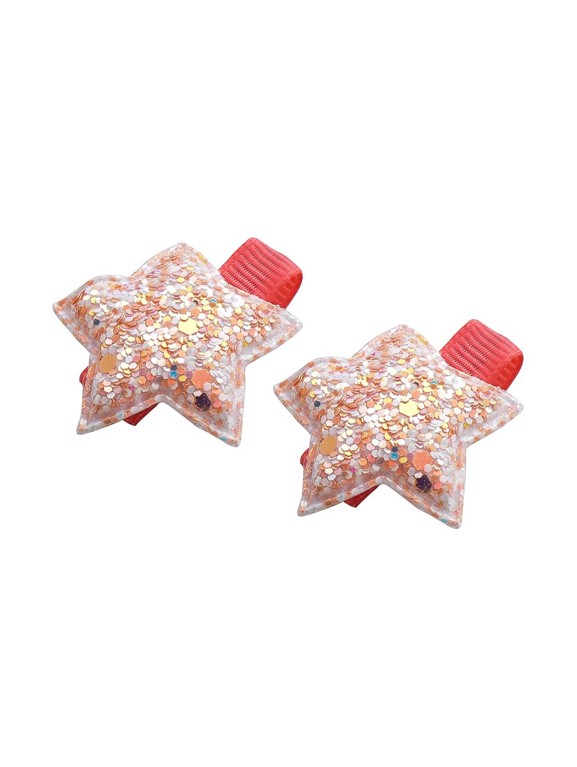 jewelz pair of off white coloured star shaped clips for your little ones - 16542681 - Zoom Image - 2