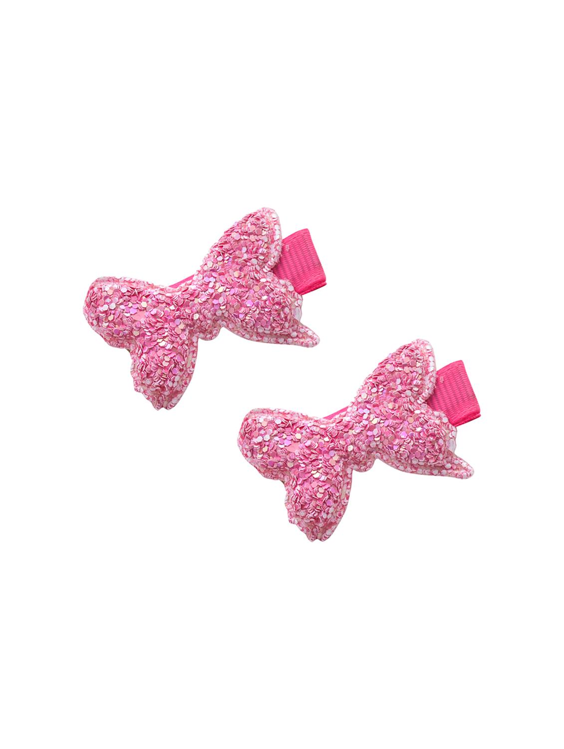 jewelz pair of dark pink coloured butterful shaped clips for girls - 16542690 - Zoom Image - 2