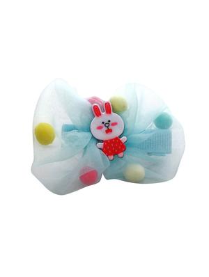 jewelz bunny and net design hair clip with multi colour pompom balls for kids - 16542699 - Standard Image - 2