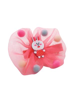 jewelz bunny and net design hair clip with multi colour pompom balls for kids - 16542700 - Standard Image - 2