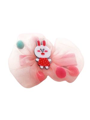 jewelz bunny and net design hair clip with multi colour pompom balls for kids - 16542702 - Standard Image - 2