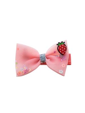 jewelz strawberry and bow shaped hair clip with multi shiny stars for kids - 16542708 - Standard Image - 2
