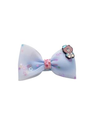 jewelz teddy bear and bow shaped hair clip with multi shiny stars for kids - 16542717 - Standard Image - 2