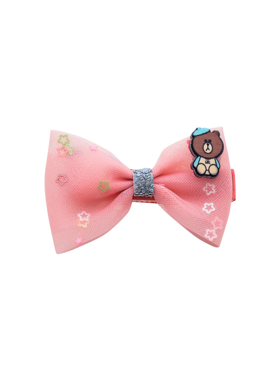 jewelz teddy bear and bow shaped hair clip with multi shiny stars for kids - 16542719 - Zoom Image - 2